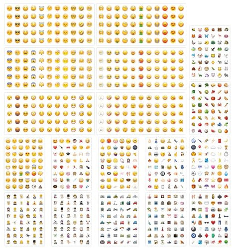 18 Bilder Smiley Aufkleber Lustige Sticker Smiley Sticker Sticker Smiley Emoji Sticker Trendige, Unverzichtbare Und Supersüße Emoji-Aufkleber Zum Dekorieren, Markieren