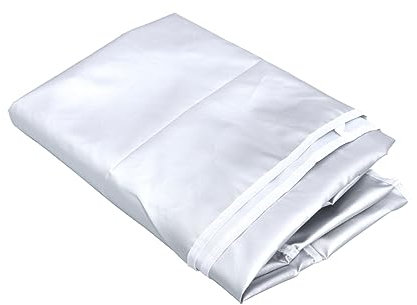 CAXUSD Waschmaschinenabdeckung Mit Reißverschluss Schutz Vor Wasser Und Farbe Beidseitig Verstellbare Seile Waschmaschine Und Trockner Abdeckung Einfach Zu Reinigen