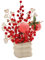 JISADER Frühlingsfest Künstliche Blumen Vase Bonsai Blumentopf Feng Shui Ornament, Style A