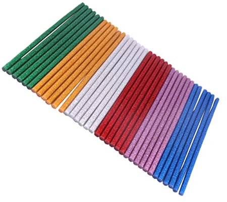 LALAFINA Diy Crafting Glue x 60 Pack Mini Hot Melt Sticks Glitter for Glue Projects and General Repairs