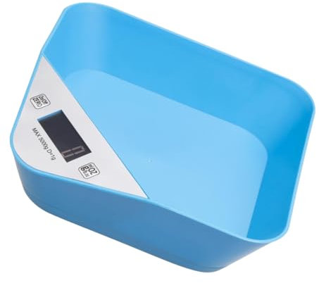 PRETYZOOM 1 Pieza Balanza para hornear alimentos kitchen scale food scale báscula comida escamas de cocina balanzas electronicas con bandeja Sky-blue