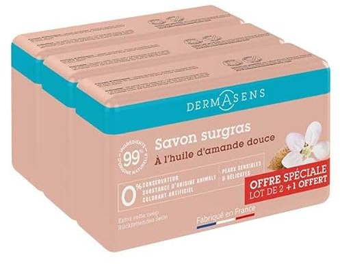 Dermasens Savon surgras Amande douce 3x200g