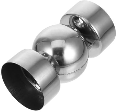 Operitacx Stainless Steel Handrail Joints Connectors Handrail End Caps and Elbow Connectors for Stair Railing Installation Indoor and Outdoor Use