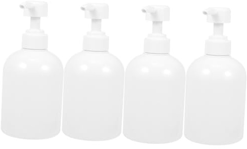 FOMIYES 4 Pièces Flacons à Pompe Vides pour Shampoing Lotion et Savon Capacité Importante Lot
