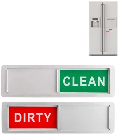 Dishwasher Magnet Clean and Dirty Sign - Clean Dirty Dishwasher Sign, Strong Magnetic Sign for Dishwasher Fridge | Elegant, Practical, Clearer, Fatter, Colored Tea