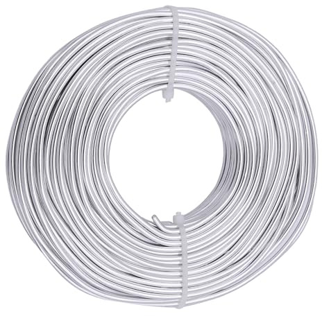 3mm (9 Gauge) Aluminium Craft Wire, 30M Bendable Metal Wire for Jewellery Making, Sculpting, Armature, Floral Design, and DIY Crafts (Silver)