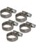 Agora-Tec Edelstahl Schellen W4 (5er Set) für 1/2 Zoll Schlauch, Ø von 12-22mm, 9 mm Breit