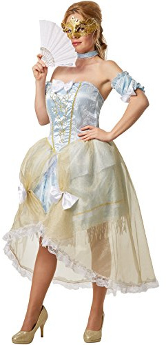 dressforfun Frauenkostüm im Sexy Barockstyle | Hochwertiges Barockkostüm mit mehrlagigem Petticoat (S | no. 301893)