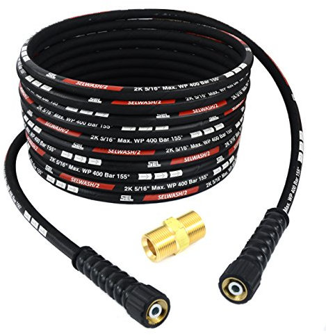 TECHKAR Hochdruckreiniger-Schlauchrohr – Kärcher Verlängerungsschlauch Ersatz – 400bar DN8 Profi M22x1,5 Hochdruckschlauch kompatibel mit Kärcher HD HDS – 10m