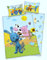 Arle-Living 3 TLG. Baby Bettwäsche Set mit Wende Motiv: Kikaninchen Bauernhof - Renforcé 100x135 cm + 40x60 cm + 1 Spannbettlaken 70x140 cm (mit Laken: bleu)