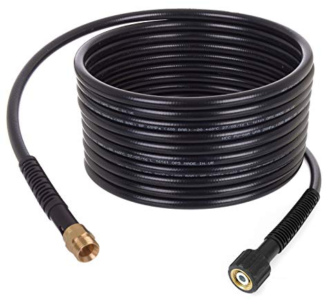 TECHKAR Hochdruckreiniger Schlauchverlängerung – Kärcher Verlängerungsschlauch Ersatz – 200bar kompatibel mit Kärcher M22 Kranzle – Verlängerung für M22x1,5mm Schläuche – 20m Schlauch