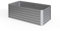 ok-Living Hochbeet Kräuterbeet Gemüsebeet rechteckig 180x90x60cm (LxBxH) Silber Pflanzkasten Frühbeet Aufzucht Beet Garten