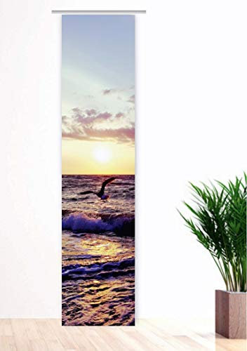 gardinen-for-life Flächenvorhang Atlantique Two Schiebevorhang mit Druck-Motiv, Gr.60x260 cm Toller Meer Motiv