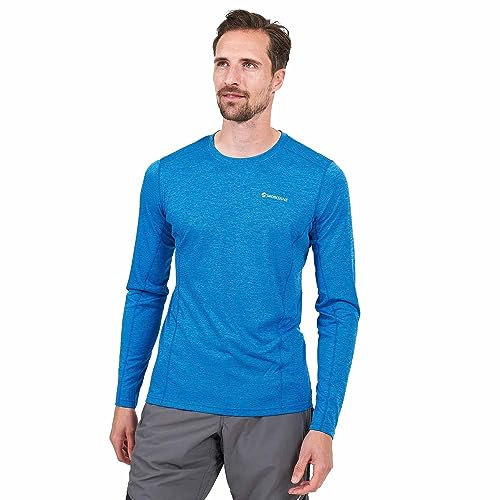 Montane Mens Dart Long Sleeve T-Shirt Electric Blue XL