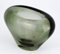 Holmegaard Hjertevase Vase des Herzens - Glas entworfen von Sidse Werner Dänemark 1985 - Maße: 546 gr. 7 cm hoch und 11,5 x 6,8 cm. Farbe: Oliv/Grau - Artikel aus zweiter Hand