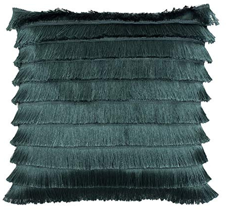 Furn Flicker Cushion Cover-Polyester-Teal-45cm x 45cm (18 x 18 inches), Polyester, Teal, 45cm x 45cm (18 x 18 inches)