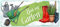 linoows Blechschild, Reklameschild, Bin im Garten, Wandschild mit Gartengeräten 13x31 cm