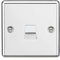 Telephone Master Outlet - Rounded Edge Polished Chrome