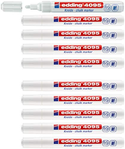 edding 4095 Kreidemarker, 2-3 mm, weiß (10)