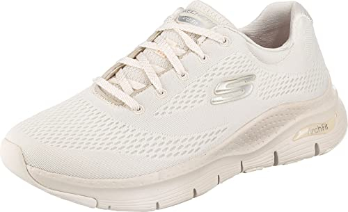 Skechers Arch Fit Big Appeal, Zapatillas Mujer, Off White Mesh Trim, 38.5 EU