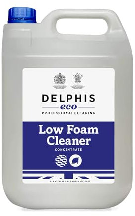 Delphis Eco Low Foam Floor Cleaner 5L Concentrate | For Use in Floor Cleaning Machines | Eco Friendly Floor Cleaner | Economical Floor Cleaner | Low Foam Degreaser