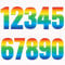 Pack of 4/40 PCS Trendy Rainbow Number Stickers for Wheelie Bins Waterproof Bin Numbers - Ideal for House door numbers,Out door Wheelie Bin V1169 Packwith®