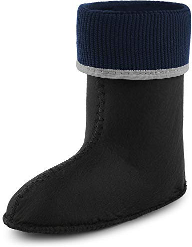 Ladeheid Kinder Mädchen Jungen Wärmende Stiefelsocken für Gummistiefel Innenschuh KL058 (Grau, 29 EU)