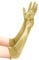 EORUBE 1920s Handschuhe für Damen Ellenbogen Lange Satin Handschuhe Party Kostüm (Gold)