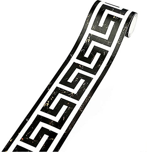 ANCLLO 2 Rollos de Papel Pintado Borde Borde Autoadhesivo decoración para Sala de Estar Cocina baño 10x500cm (#3)