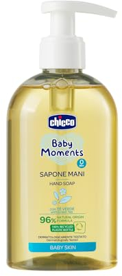 Chicco Baby Moments Sapone Liquido Mani, Antibatterico, Adatte per Pelli Sensibili - 250 ml