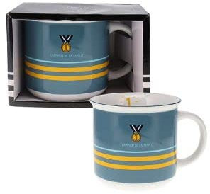 KIUB - MUG TIMBALE 420 ML + Boite Ouverte pour Lui Champion DE LA Famille