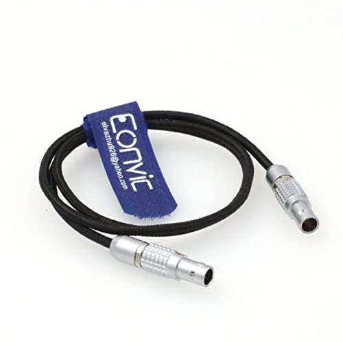 Eonvic Flexibles Stromkabel 2-polig auf 2-poligen Stecker für Teradek Bond Alexa Paralinx, SmallHD 703 und 503, Vaxis (flexibles Kabel, 30 cm)