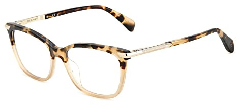 Rag&Bone Rnb3050 C9B/15 HAVANA HONEY Eyewear Women's Acetate, Standard, 53