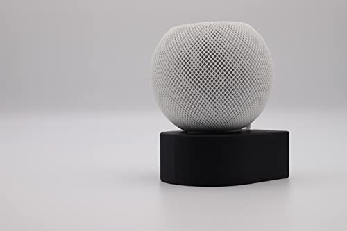 Generisch Designkarussell Halterung für HomePod Mini (schwarz/rund), schraubenlose Wandhalterung für die Steckdose, Stabiler Wandhalter mit Kabelmanagement…