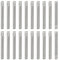 sourcing map Tasselli in acciaio inox 304, 2 x 20 mm, 50 pezzi con testa zigrinata piatta smussata, perni di supporto per mensole a castello in legno, elementi di fissaggio