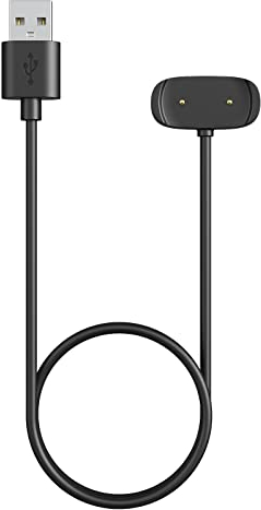 MoKo Caricatore Compatibile con Amazfit Active/GTS 2/2e/2 Mini/4 Mini/GTR Mini/2/2e/Bip 5/5 Unity/3/3 Pro/Bip U/T-Rex Pro, Caricabatterie Magnetico con Cavo di Ricarica USB da 1M, Nero