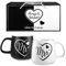 LIHAO Mr&Mrs Tasses à Café Amoureux Couple, 2pcs Mugs Couple en Céramique, Idee Cadeau Mariage Anniversaire,Noel,Fiançailles,Crémaillère,Saint-Valentin 350ML