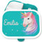 Kinder Campus für Mepal - Einhörner - Einhorn Brotdose Unicorn Vesperbox I - 750 ml - Türkis - einschulung geschenke mädchen kinderbrotdosen kindergarten einhörnern lunchbox auslaufsicher
