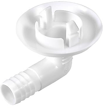 QUARKZMAN 1.18 Plastik Schlauch Verschraubung x 1Stk Klimaanlage Ablassschlauch Winkel Verschraubung Ersatzteile für Klimaanlage und Mini Split Geräte [Weiß]