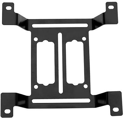 Be In Your Mind Computer Water Tank Pump Bracket Metal Water Cooling Pump Mounting Bracket Stand for Heat Dissipation Water Tank 115x115mm Black