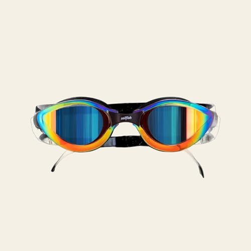 sailfish® Goggle Breeze Schwimmbrille Wettkampf | Premium Race Goggle mit weichem Silikonrahmen & verstellbaren Nasenstegen | Hydrodynamisch & komfortabel bei Geschwindigkeit | Triathlon Brille Unisex