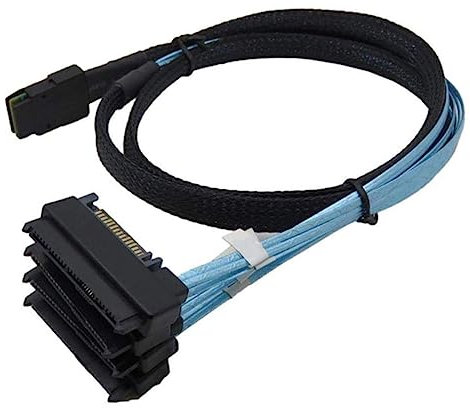 Gatuida Mehrfachsteckdosenkabel 0 5 M Für 4 Hdd-kabel Edelstahlriegel Für Sichere Verbindung