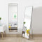 Warmiehomy 147X37cm Full Length Mirror, Floor Full Body Rectangular Standing Mirror with Stand, Hanging or Leaning Against for Bedroom Cloakroom, Black