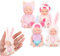 Fiotha Babypuppe, Mini Babypuppen, 4 Stück Puppen, Mini Baby, Newborn Reborn Baby, Waschbares Babypuppen Set, Mini Reborn Puppen, Für Mädchen ab 3 Jahren, Spielzeug Geschenk
