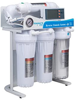 STRAFBRG 400/600gpd purificateur d'eau système d'osmose Inverse Machine à Eau Pure Filtre à Eau par Osmose Inverse système d'aquarium à Chasse Automatique,Remplacement Moins FréQuent
