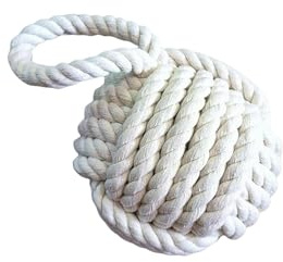KIXZSAZ Nautical Ball Stopper Doorstop Knot Heavy Beach House Decor Suitable for Home Easily Grab Handle Rope Door Stopper