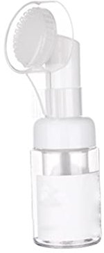 Generic 1 contenitore vuoto per la pulizia del viso, dispenser di sapone in schiuma, con spazzola in silicone, per sapone liquido, shampoo (30 ml), forniture per casa e ufficio
