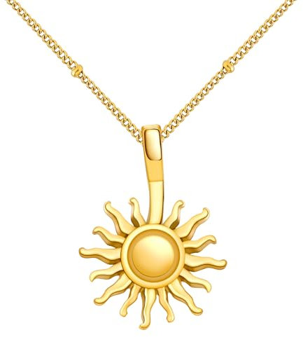 Goldkette damen，halskette damen，kette gold，fossil halskette damen，kette damen gold，Valentinstag Muttertag Thanksgiving Day Beste Schmuck Geschenke für Frau,Mutter,Kinder,Freunde