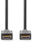 Nedis High Speed ​​HDMI Kabel mit Ethernet - HDMI Stecker - HDMI Stecker - 4K@60Hz - ARC - 18 Gbps - 20.0 m - Rund - PVC - Schwarz - Label