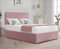 Cloud Comfort Suede Fabric Divan Bed | Luxurious Double Bed Frame with Spring Memory Foam Mattress & Storage 2-Drawers | Plain 20” Headboard – Dreamlike Rest Awaits! (PINK, 4FT6 Double Bed)